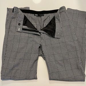 Zara Black and White Trousers